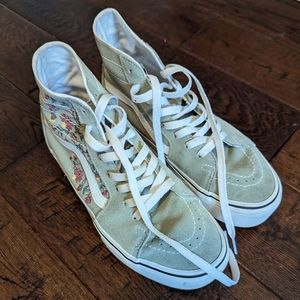 SK8-Hi tapered stackform floral embroidery shoe